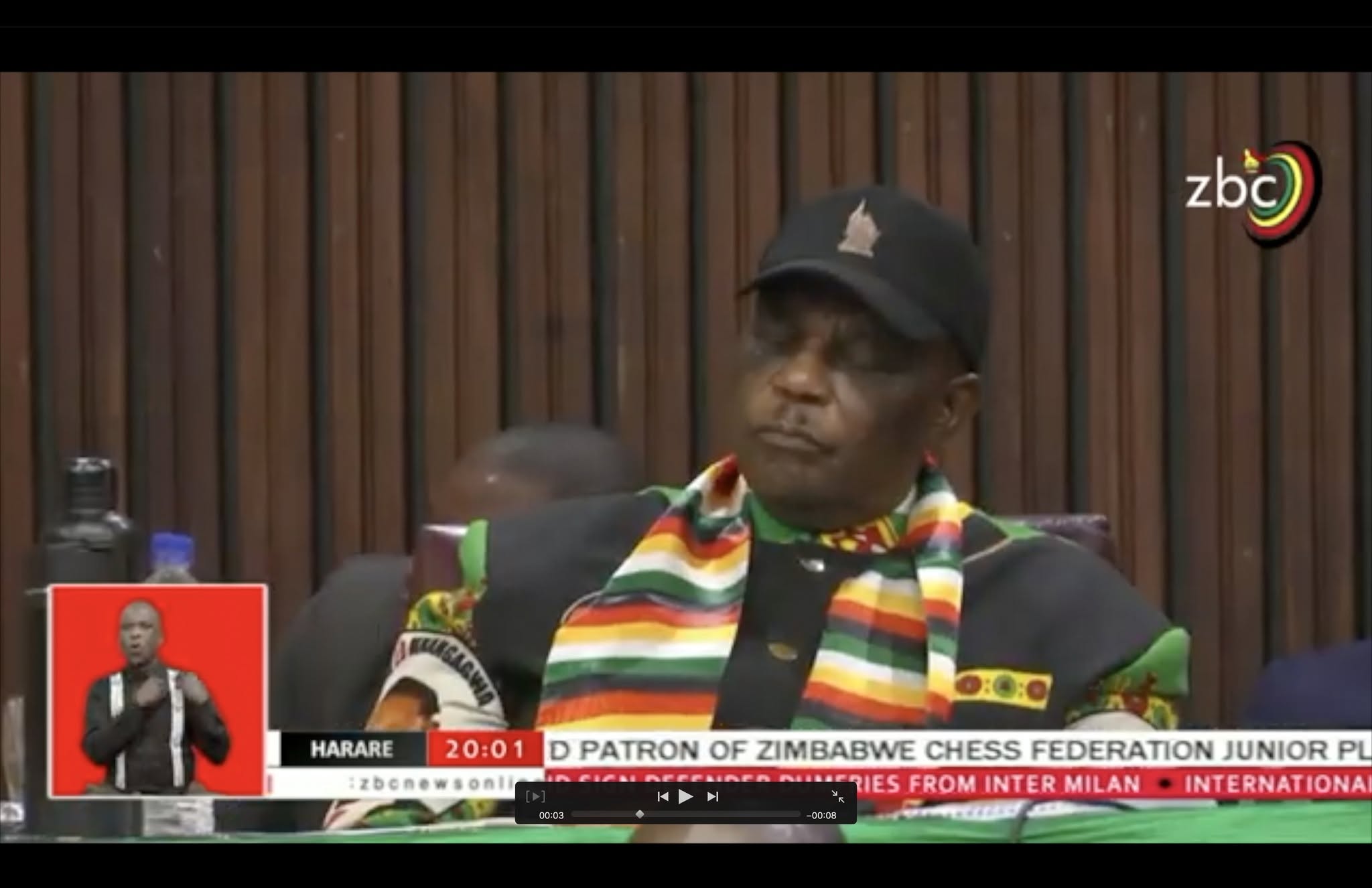 ‘Sleeping Giant or Smear Job?’ – ZBC Airs Chiwenga Dozing During Mnangagwa Speech, Sparks Factional Firestorm